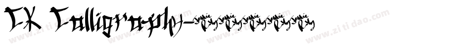 CK Calligraphy字体转换